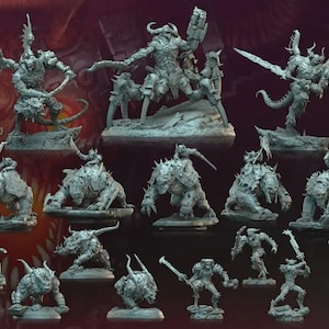 File STL di miniature per la stampa 3D - Set fantasy da tavolo 32 mm pre-supportati - Demonstar The Breach di Archvillain Games