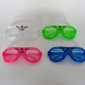 Occhiali da festa a LED - Set da 4
