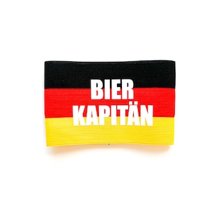 Bier Kapitän Deutschland Armband Armbinde für Malle Urlaub, Oktoberfest und andere Saufpartys für starke Arme Party Armband Malle Bild 1