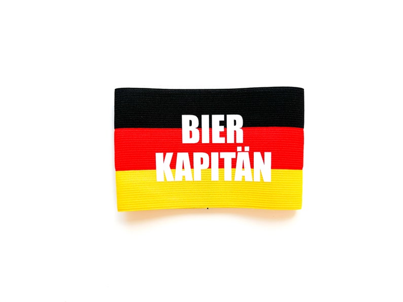 Bier Kapitän Deutschland Armband Armbinde für Malle Urlaub, Oktoberfest und andere Saufpartys für starke Arme Party Armband Malle Bild 1