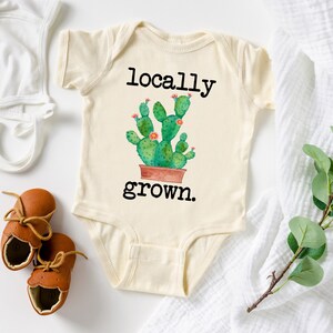 Locally Grown Cactus Baby Bodysuit