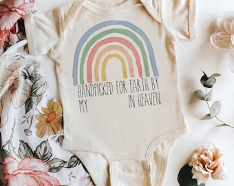 Handpicked for Earth by My "PERSONALIZED NAME" in Heaven Baby Bodysuit