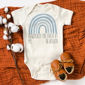 Handpicked for Earth by My &quot;PERSONALIZED NAME&quot; in Heaven Baby Bodysuit
