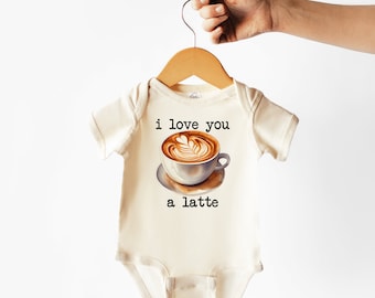 I Love You a Latte Baby Bodysuit