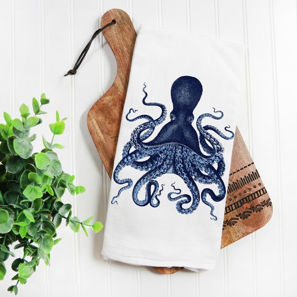 Octopus Kitchen Tea Towel