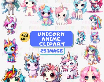 Unicorn Watercolor Clipart, Unicorn Clip Art, Unicorn Clipart Elements, Unicorn png, Unicorn Rainbow, Nursery Animals Art, unicorn rainbow