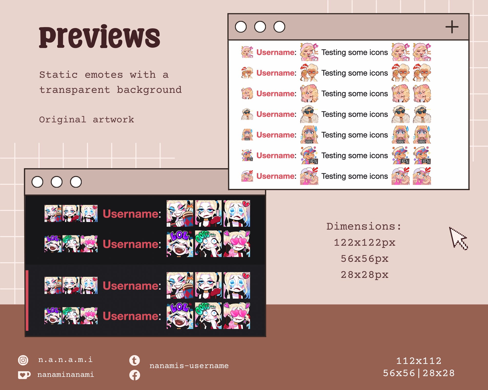 CUSTOM EMOTES - Custom Emote/emote Set for Streaming, Messaging ...