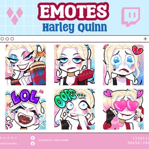 GANGSTER GIRL EMOTES - Cute Emote Set for Streaming, Messaging | Twitch, Discord, Youtube, TikTok, WhatsApp