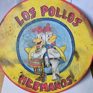 Décoration murale panneau routier Los Pollos Hermanos