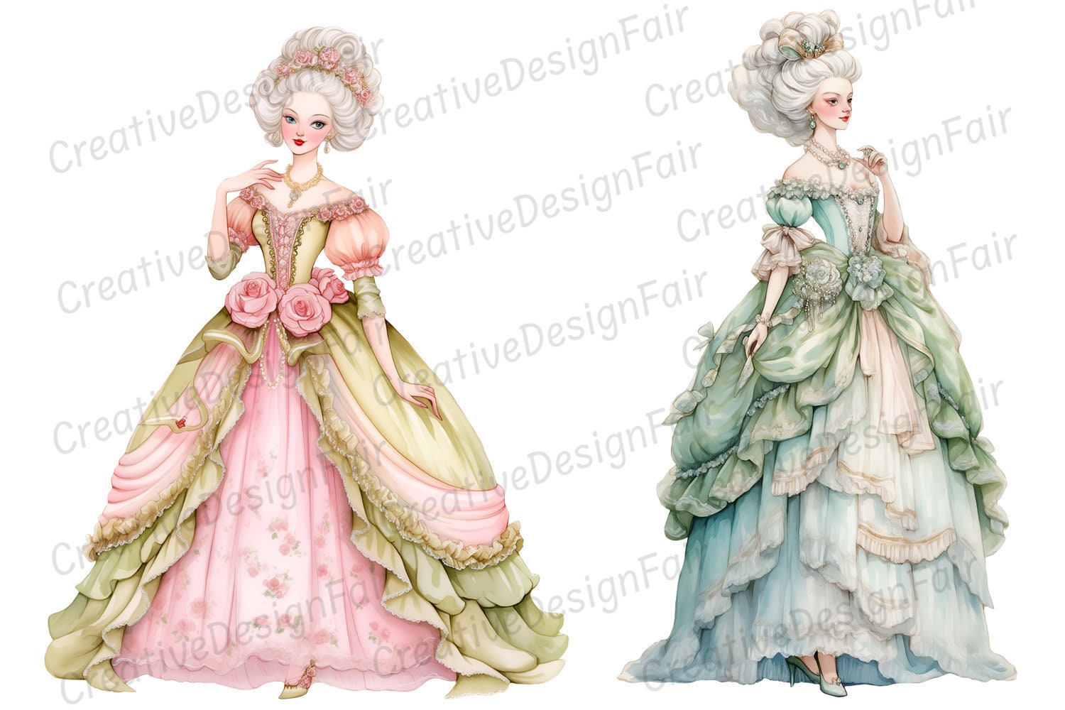 Marie Antoinette PNG NO Background Clipart Ephemera Junk Journal ...