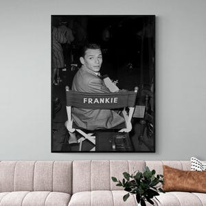 Frank Sinatra Poster, Frank Sinatra Wandkunst, Sinatra Vintage Print, Schwarzweißfoto, Retro-Fotografie, ikonisches Poster