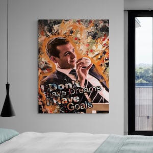 Arte murale di Harvey Specter, arte cinematografica di abiti, stampa motivazionale, arte murale motivazionale, poster di Harvey Specter, arte murale ispiratrice per l'ufficio