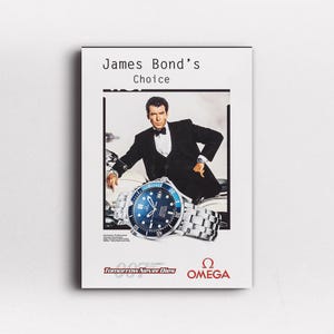 Póster de James Bond, arte mural omega, póster omega, arte mural de James Bond, anuncios vintage, póster publicitario vintage, póster de relojes de lujo, póster 007