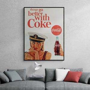Retro Coke Poster,Coke Vintage Poster,Coca Cola Poster,Coca Cola Artwork, Poster Coca Cola Vintage, Coke Poster, Coca Cola Print, Coke Art