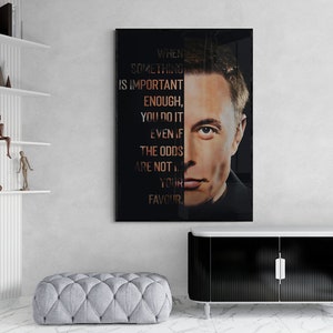 Poster di Elon Musk, arte di Elon Musk, stampa di Elon Musk, arte murale di Elon Musk, arte murale motivazionale per l'ufficio, arte murale motivazionale per l'ufficio
