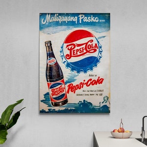 Póster de Pepsi, póster de Pepsi Cola, arte de Pepsi, obra de arte de Pepsi, póster vintage de Pepsi, impresión de Pepsi, arte de pared de Pepsi, lienzo de Pepsi, anuncio vintage de Pepsi