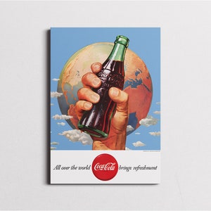 Arte Coca-Cola, poster vintage Coca-Cola, poster Coca-Cola, opera d'arte Coca-Cola, poster retrò Coca-Cola, poster vintage Coca-Cola, poster Coca-Cola, stampa Coca-Cola