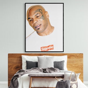 Poster di Mike Tyson Supreme, poster di Hypebeast, arte murale di moda, arte di Hypebeast, arte murale di Hypebeast, arte glamour, pittura di Hypebeast