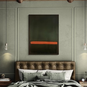Arte mural verde de Mark Rothko, póster de Mark Rothko, impresión roja de Mark Rothko, impresiones enmarcadas de Rothko, arte mural abstracto, arte sin título de Mark Rothko