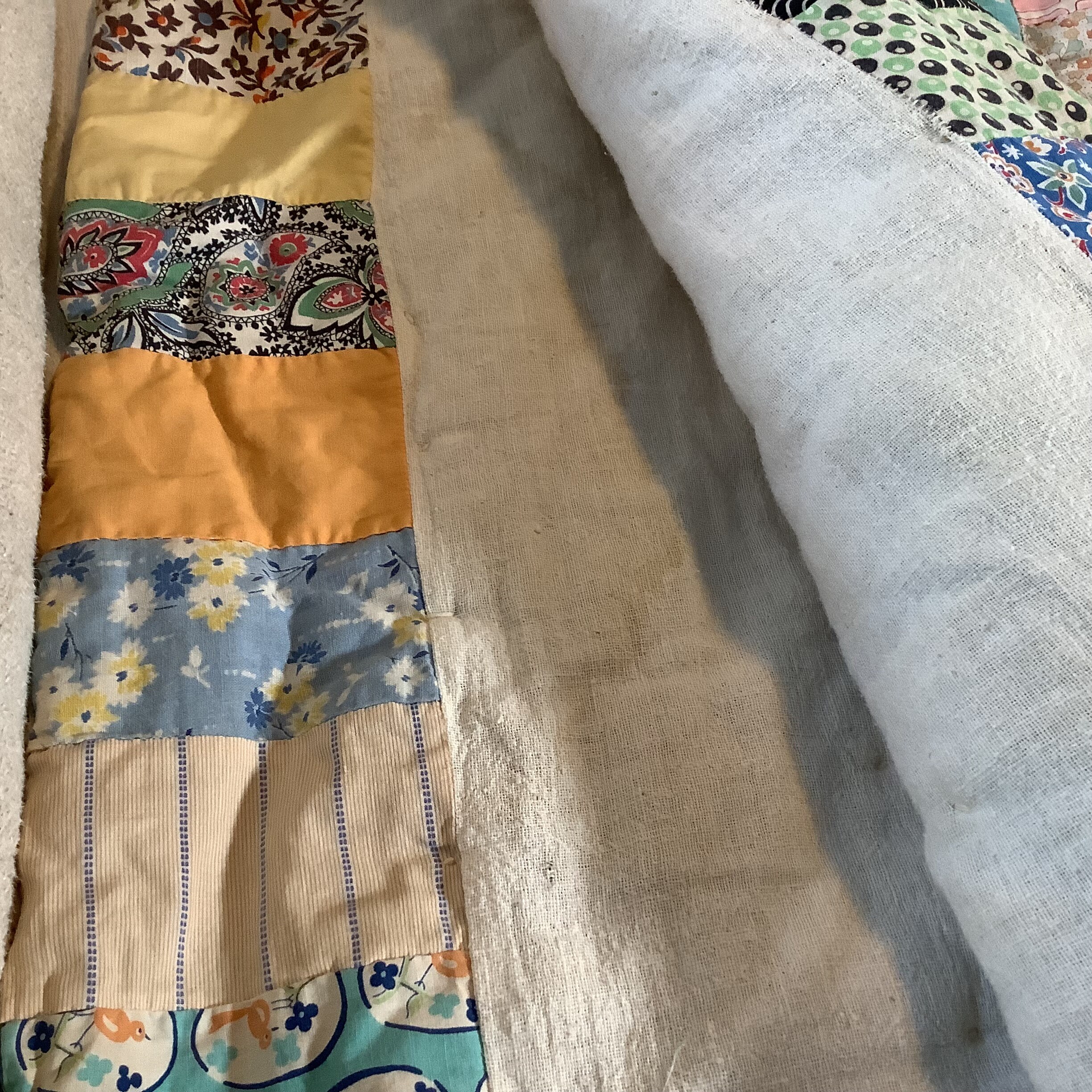 Antique Hand Stitched Hand Tied Patchwork Quilt, Etsy