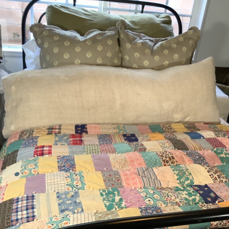 Antique Hand Stitched Hand Tied Patchwork Quilt, Etsy