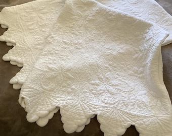 Handmade Vintage Matelassé Pillow Shams, bedding, pillow covers