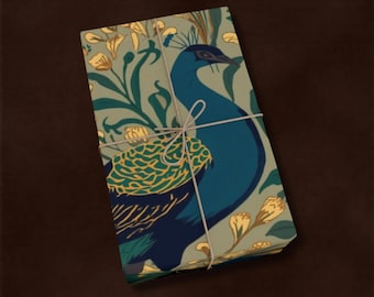 Golden Peacock Vine Geschenkpapier, Eyes of Hera Geschenkpapier