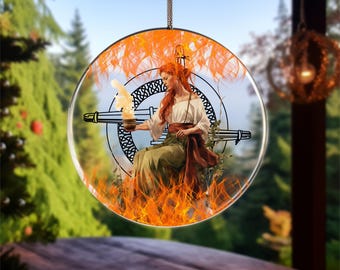 Magia irlandesa: Adorno de la diosa Lady Brigid para tu hogar