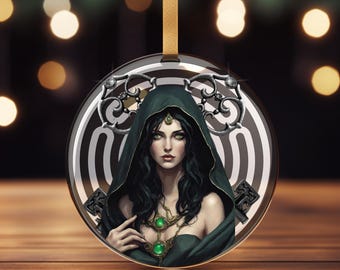 Hekate Mystische Talisman Acrylverzierung, Hexen-Altar-Dekor