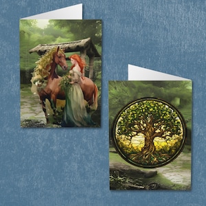 Invocation sacrée : 5 cartes de voeux de la déesse irlandaise Brigid