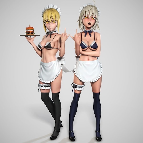 Fate Maids 3D STL-bestand - 3D-ontwerp 3D Fate Maids STL