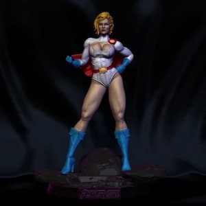 POWERGIRL_STL File - 3D Design 3D Printer POWERGIRL_STL
