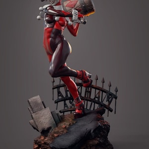 Harley Quin 3D STL File - 3D Design 3D Printer Harley Quin STL