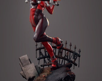 File STL 3D Harley Quin - Stampante 3D di progettazione 3D Harley Quin STL