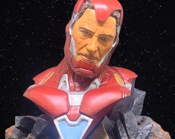 Figura de Iron Man (resina 4K impresa y pintada en 3D)