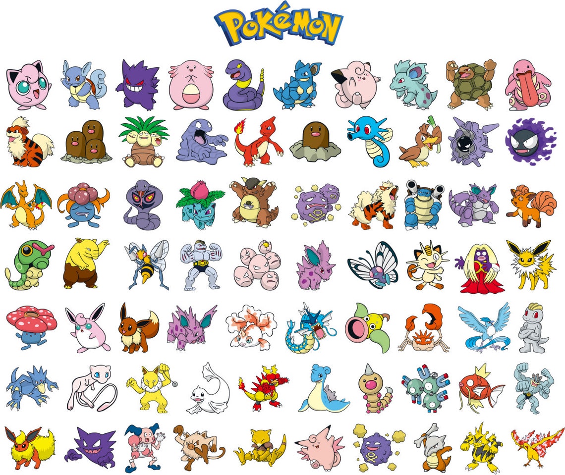 Cartoon Characters Svg Bundle, Digital Design Clipart, Cartoon Svg ...