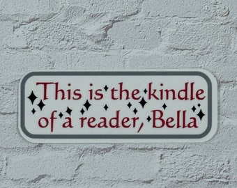 Pegatina, pegatina crepuscular, pegatina Kindle de un lector, pegatina librería, pegatina holográfica, pegatina Kindle, Edward, Bella, pegatina portátil