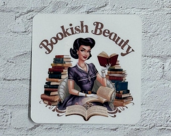 Pegatina, Pegatina de lectura, Pegatina de belleza literaria, Regalo para el lector, Pegatina para Kindle, Pegatina para teléfono, Pegatina para portátil, Pegatina retro