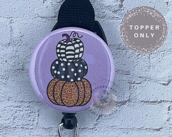 Decoración para carrete de insignias con diseño de calabaza