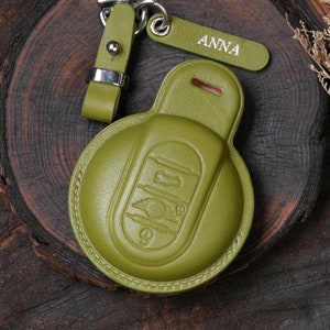 Mini Cooper Key Fob Cover: Clubman, Hardtop Hatchback, Countryman F54-F60, Paceman One JCW Keyless Remote Holder for Mini Models Accessories