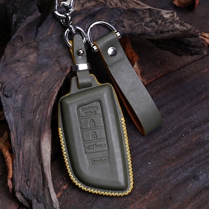 Acura 2006-2025 Leather Key Fob Cover – MDX RDx ILx TLX RLx TSx CDX NSx Integra – Custom Keychain Remote Holder Gift Colors upon request.