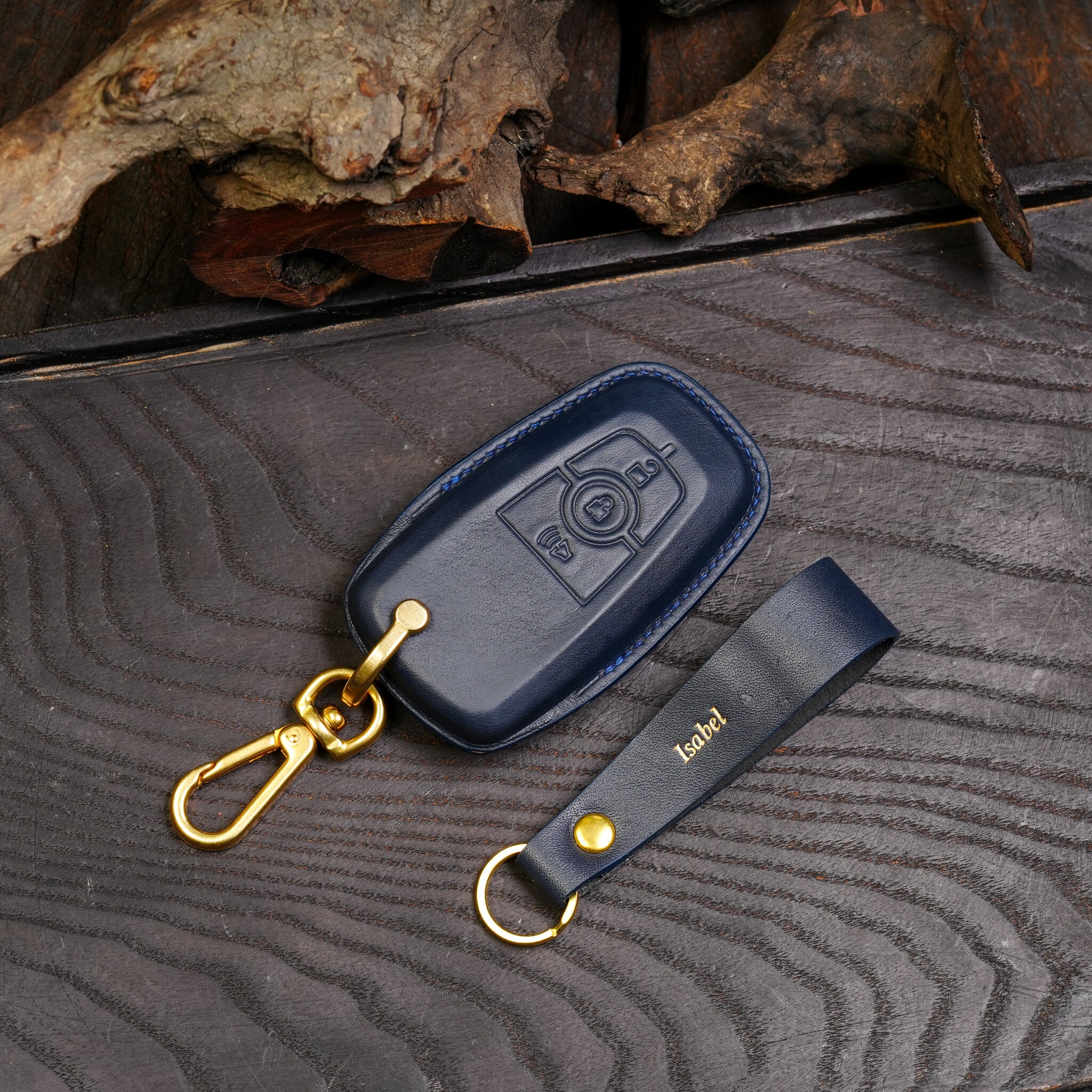 20212024 Ford Bronco Sport Stamp Logo Key Fob Cover Leather Etsy