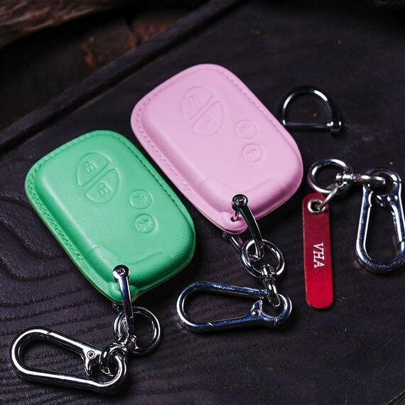 WFMJ Leather for Lexus RX350 ES350 IS250 GX460 LX570 Remote Smart 4 Buttons Key Case Holder Cover Fob Chain (Black) price in UAE | Amazon UAE