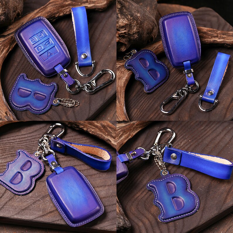 2025 Rover Key Lan Rover 2010 - 2025 Leather Key Fob Cases for Defendervelar ...