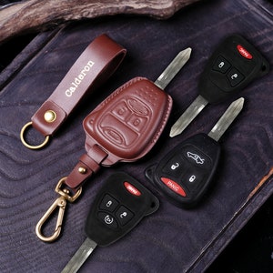 Multi-Vehicle Key Fob Cover Case for 2007-2009 Compatible Dogde Durago, Wangler, Chryslerr Pacifjca, Ramz Durable Remote Holder Accessories