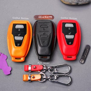 Étui à clés en cuir Aston Martin pour Vantage DBX DB9 DB11, DBS Superleggera DB7, télécommande porte-clés Vanquish Rapide et porte-clés en cuir