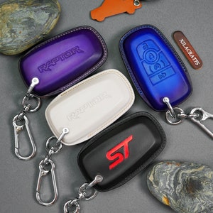 Per Ranger Raptor Maverick Explorer Flip Key Custodia in pelle per portachiavi 2023 Ranger Xlt F150 Lariat F250 Pickup Supporto per telecomando senza chiave