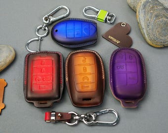 2008-2025 Chargerr Challengerr Durango STR Grand Cherokeee Wagoneerr Sleutelhanger Cover Caravan Leather Key Case, Keyless Remote Holder Sleutelhanger
