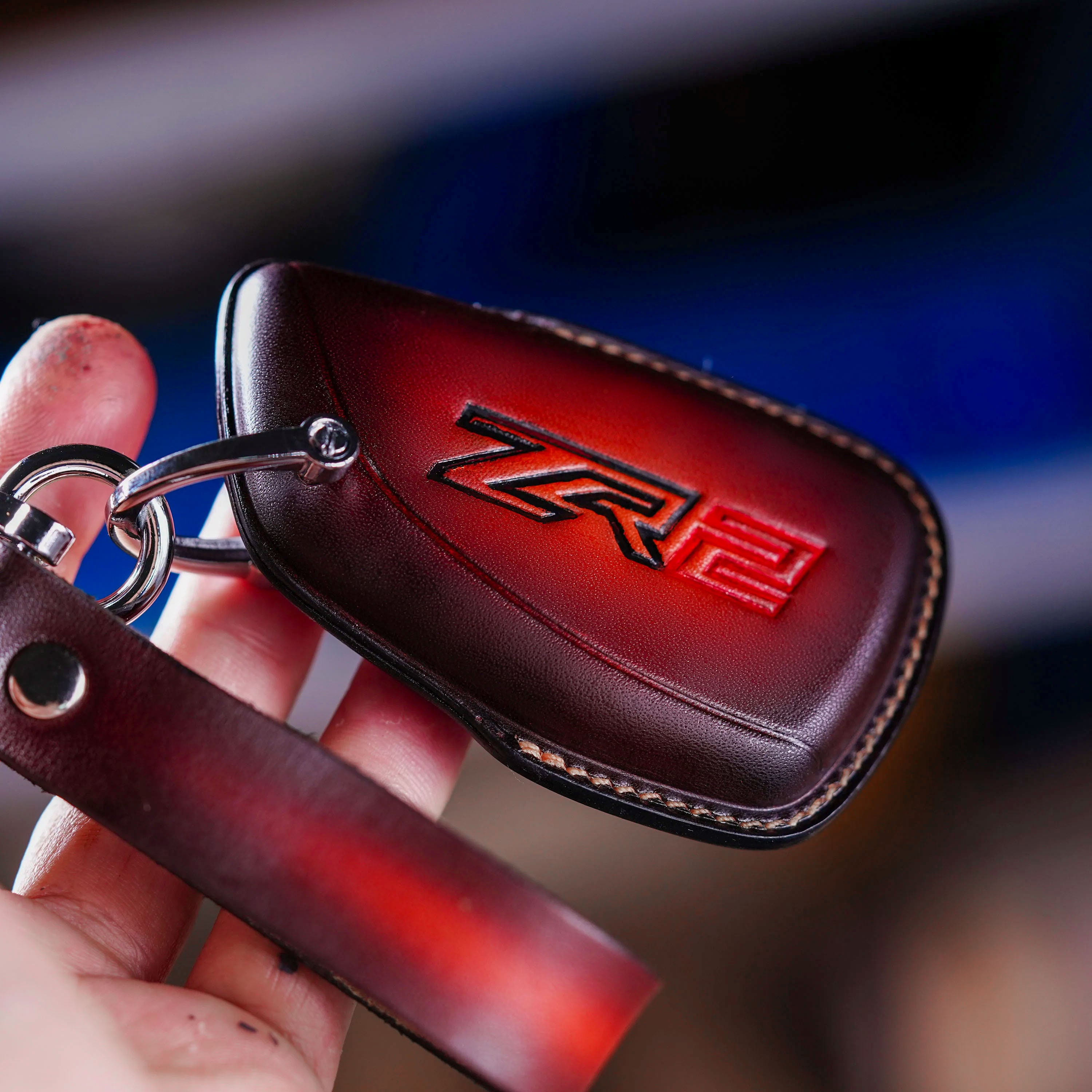 Chevy leather key fob discount