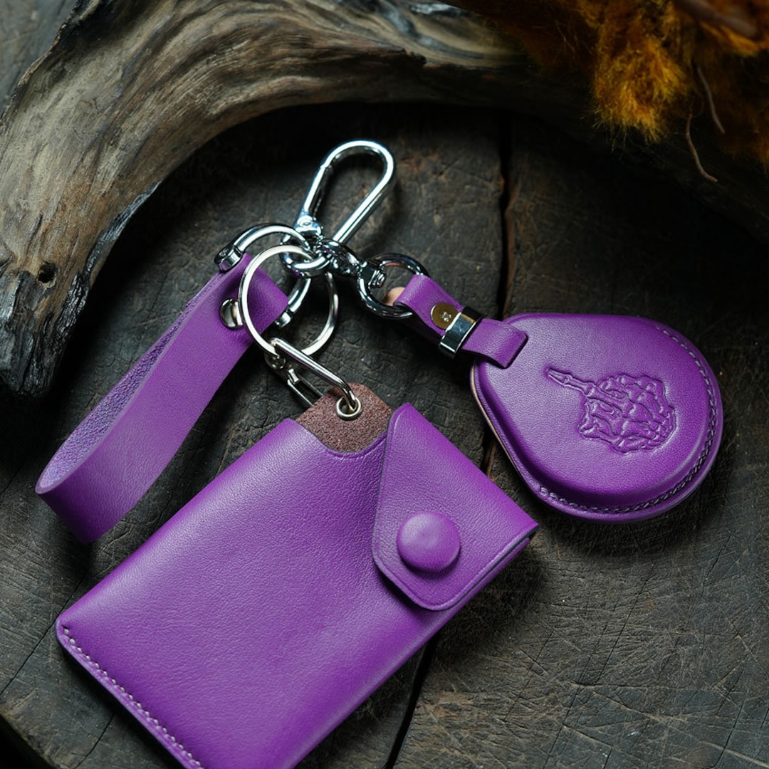 Handmade Leather Key Fob Cover for Street Glide, CVO, Electra King, Bob ...